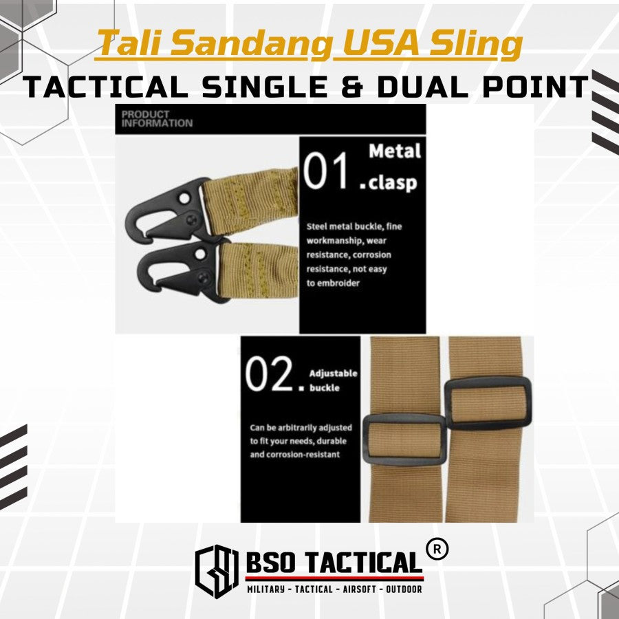 Sling Viper Tali Sandang USA Single & Dual Point Outdoor
