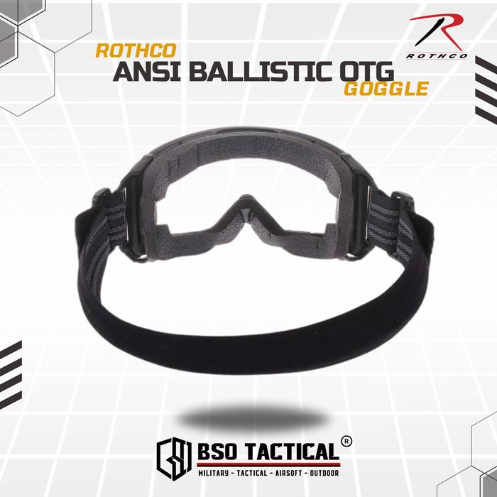 Goggle Tactical Rothco OTG ANSI Thick Goggles Wide Frame Safety Eye Protection