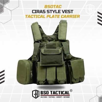 Rompi Olahraga CIRAS Outdoor Vest Full Set Pouch untuk Olahraga Luar Ruangan Sport