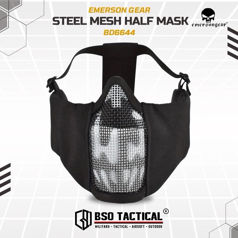 Emerson Gear Tactical Mask Wiremesh PDW Half Face Mask Masker Jaring