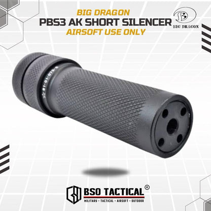Tactical AK Silencer PBS 3 Mock Suppressor Alumunium Airsoft Use Only