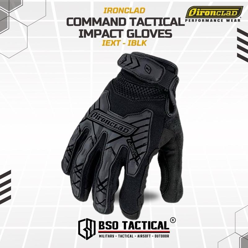 Sarung Tangan Ironclad Command Impact Full Finger Protection Touchscreen Outdoor Glove ( IEXT IBLK )