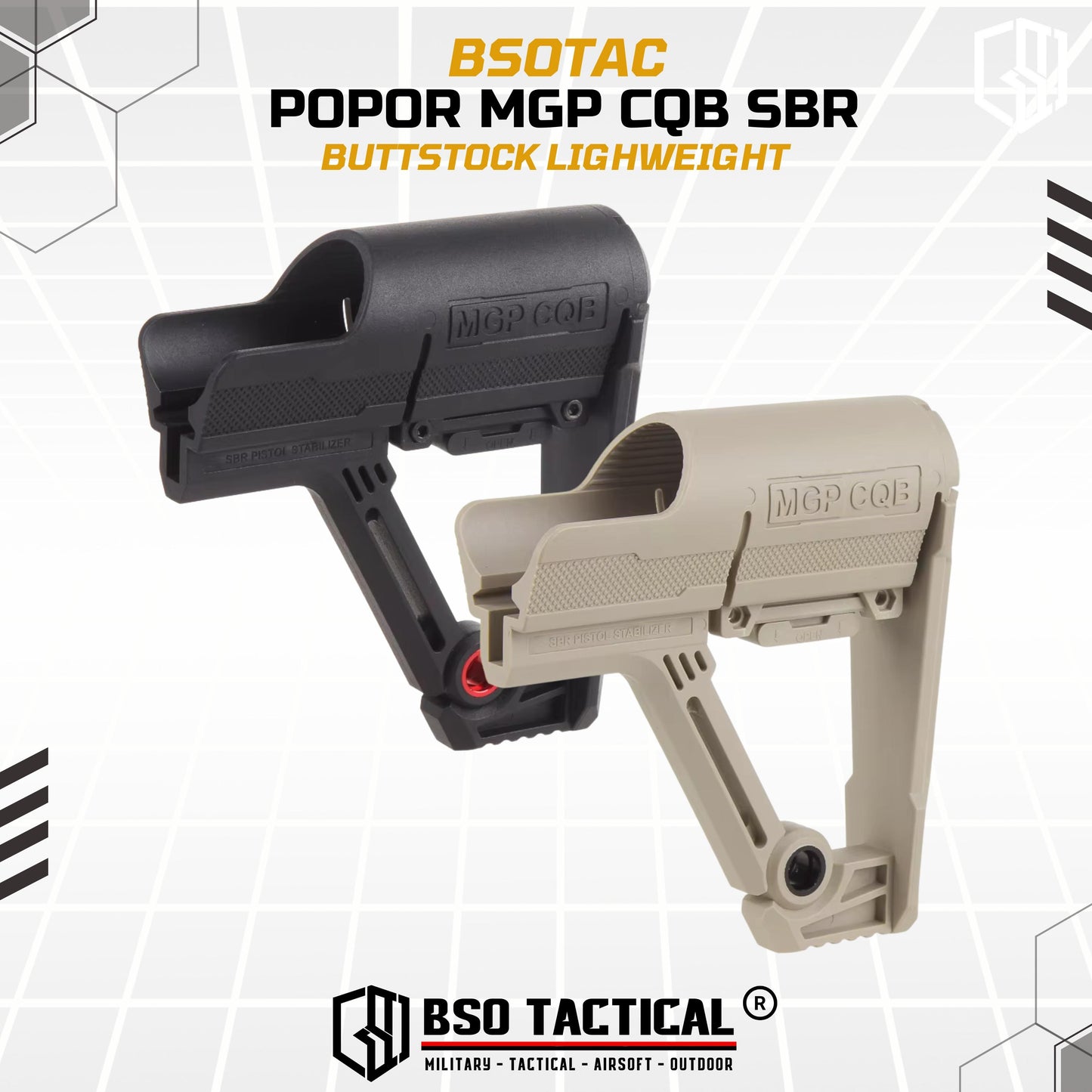 Popor Tactical CQB SBR Style Lightweight Buttstock