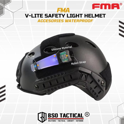 FMA V-Lite Safety Light Helmet Outdoor Accesories Signal Waterproof