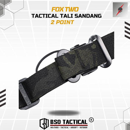 FOX TWO Tactical Tali Sandang 2 Point Sling Pulley - ORI Foxtwo