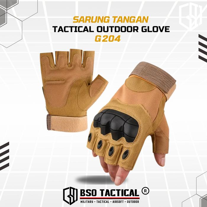 Sarung Tangan Tactical G3 Fingerless Outdoor Glove G204