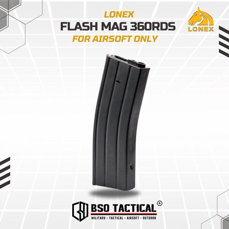 Lonex Mag Tarik 360 Rounds Metal Flash Mag High Cap