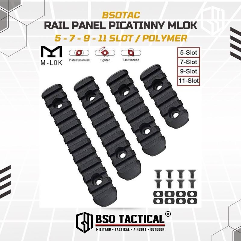 Rail Panel Picatinny MLOK 4 Set 5/9/7/11 Slot Polymer for Handguard RIS Accesories Flashlight Laser