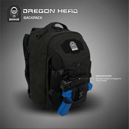 Tas Ransel Tactical Durhaim Dregon Head Outdoor EDC Backpack - ORIGINAL