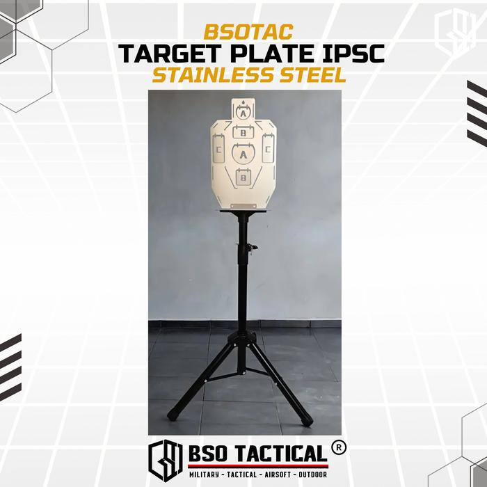 Target Plate Stainless Steel IPSC Practice Competition untuk Latihan WGB GBB GBBR