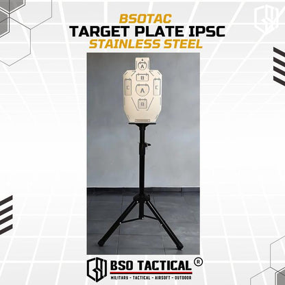 Target Plate Stainless Steel IPSC Practice Competition untuk Latihan WGB GBB GBBR