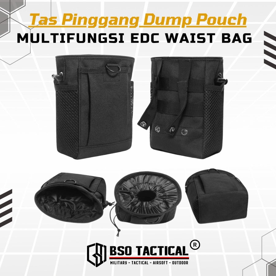 Tas Pinggang Dump Pouch Tactical Outdoor Multifunction Waist Bag EDC