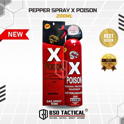 Semprotan Pepper Spray X Poison Self Defense EDC ORIGINAL