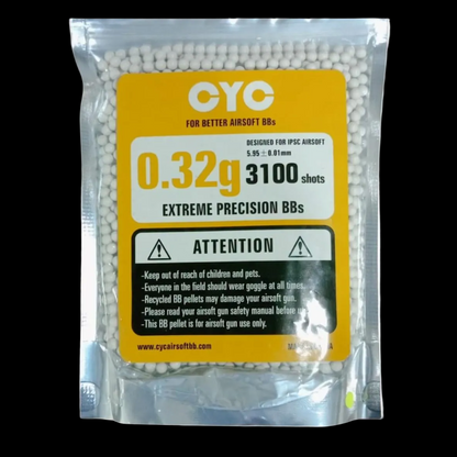 BB CYC 0.32 g / 0,32 g 3100 Shots For Airsoft - ORIGINAL
