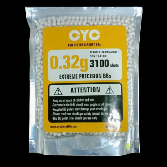 BB CYC 0.32 g / 0,32 g 3100 Shots For Airsoft - ORIGINAL