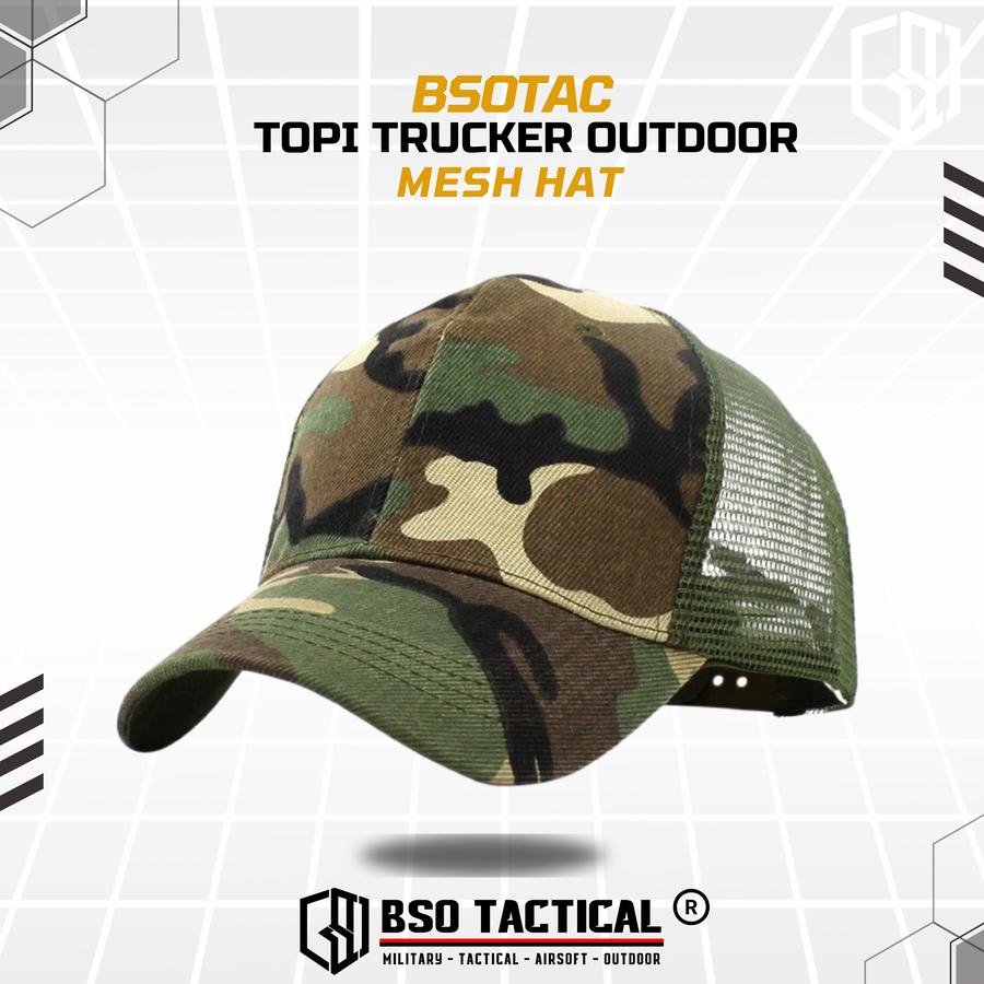 Topi Trucker Outdoor Mesh Hat Cap Camouflage Baseball