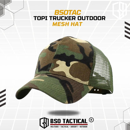Topi Trucker Outdoor Mesh Hat Cap Camouflage Baseball