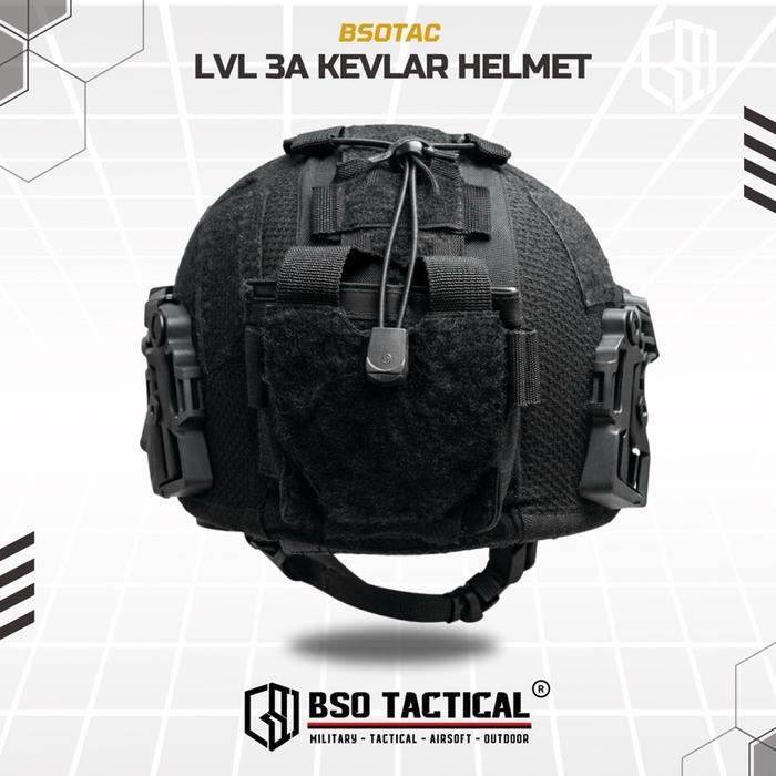 BSOTAC Helm Tactical L3A High Cut Outdoor Protection Helmet Allsize Set Custom with NVG Mount 3.0 Rail