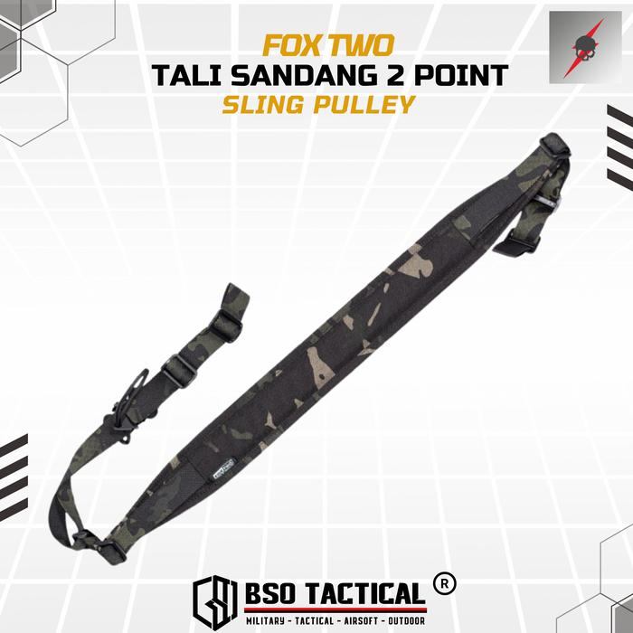 FOX TWO Tactical Tali Sandang 2 Point Sling Pulley - ORI Foxtwo