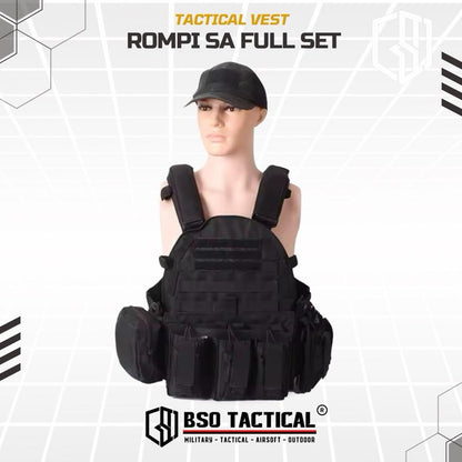 Rompi Outdoor Sport SA Vest Protection Body Armour Combat Full Set Outdoor