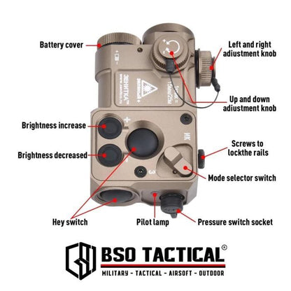 BD Tactical Anpeq Zenitco Perst 4 Green Laser IR with Switch