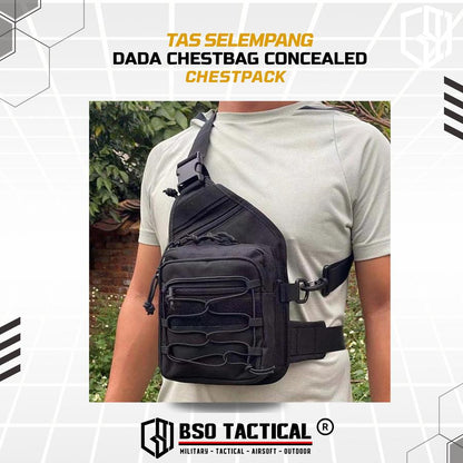 Tas Selempang Dada Tactical Chestbag Concealed Sling Chestpack
