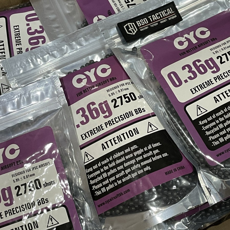 BB CYC 6mm 0.36 g 0,36 g 2700 Shots Original For Airsoft - ORIGINAL