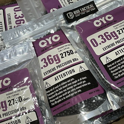 BB CYC 6mm 0.36 g 0,36 g 2700 Shots Original For Airsoft - ORIGINAL
