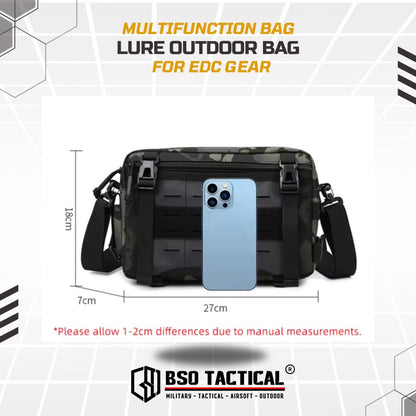 Lure Tactical Outdoor Multifungsi Bag EDC Fishing Cycling Camping Bag