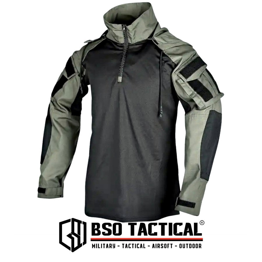 Baju Outdoor Hoodie Lengan Panjang FROG Tahan Air dan Cepat Kering dengan Kantong Serbaguna - Sport