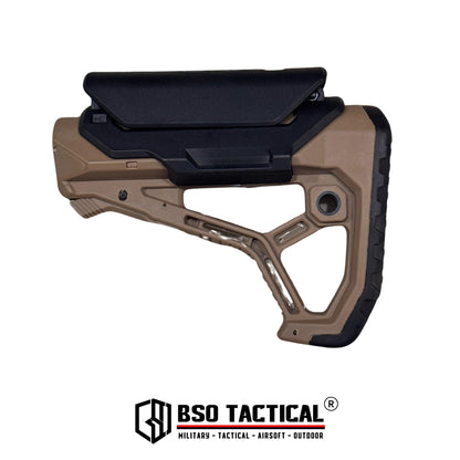 BD Tactical Popor Core CP Style for AEG Polymer Buttstock with Cheek Riser