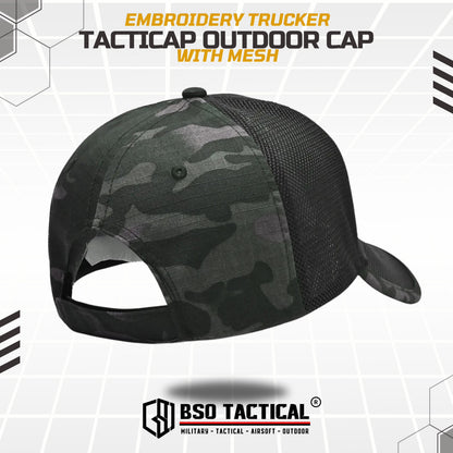 Eagle Embroidery Trucket Outdoor Tactical Mesh Cap Camouflage Hat Allsize