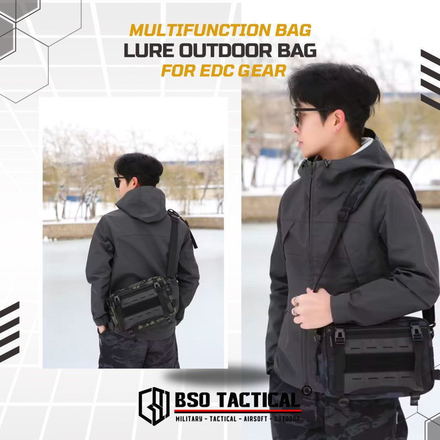 Lure Tactical Outdoor Multifungsi Bag EDC Fishing Cycling Camping Bag