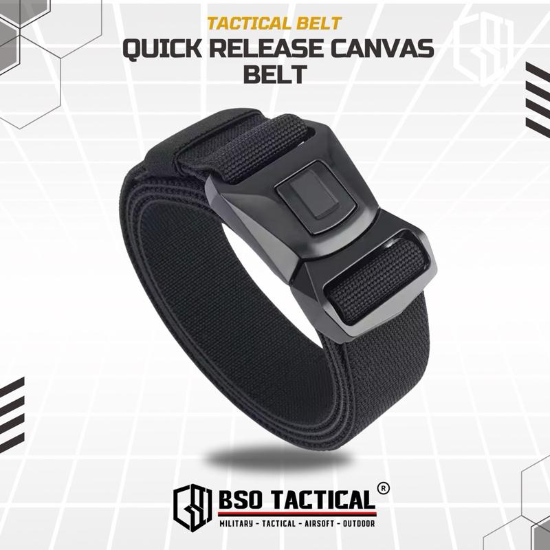Ikat Pinggang Tactical Belt Rustproof Canvas Metal Buckle Casual Outdoor Belt