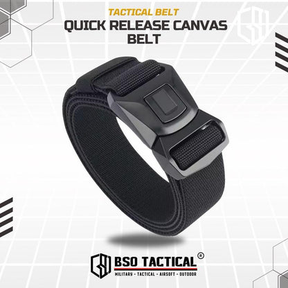 Ikat Pinggang Tactical Belt Rustproof Canvas Metal Buckle Casual Outdoor Belt