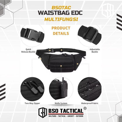 Tas Pinggang Outdoor Fanny Pack Tactical Waist Bag EDC Multifungsi Daily