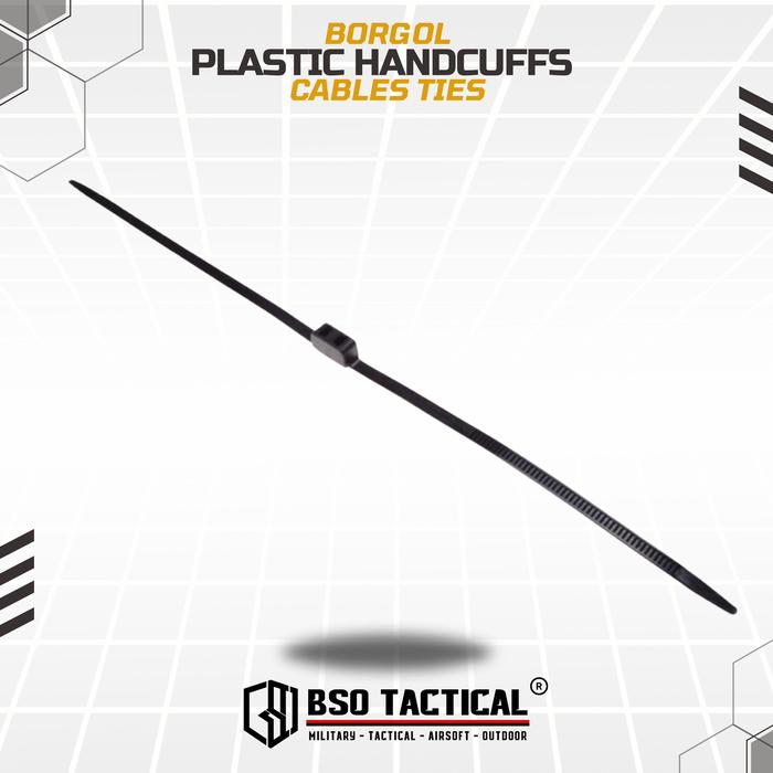 Borgol Plastik Disposable Handcuffs Zip Tie Cuff Police Handcuff Plastic