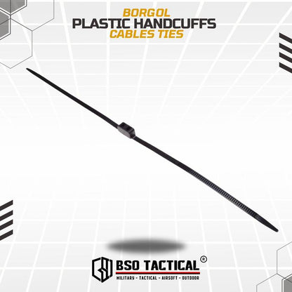 Borgol Plastik Disposable Handcuffs Zip Tie Cuff Police Handcuff Plastic