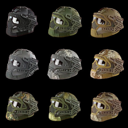 Helm Tactical Emerson G4 Full Gear Face Protection Mask Goggle Ori
