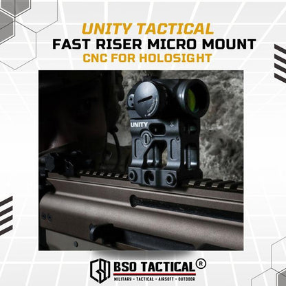 Unity Tactical FAST Riser Micro Mount CNC for Holosight T1 T2 Romeo