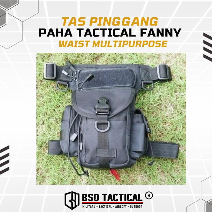 Tas Pinggang Paha Tactical Fanny Waist Multipurpose Outdoor Bag