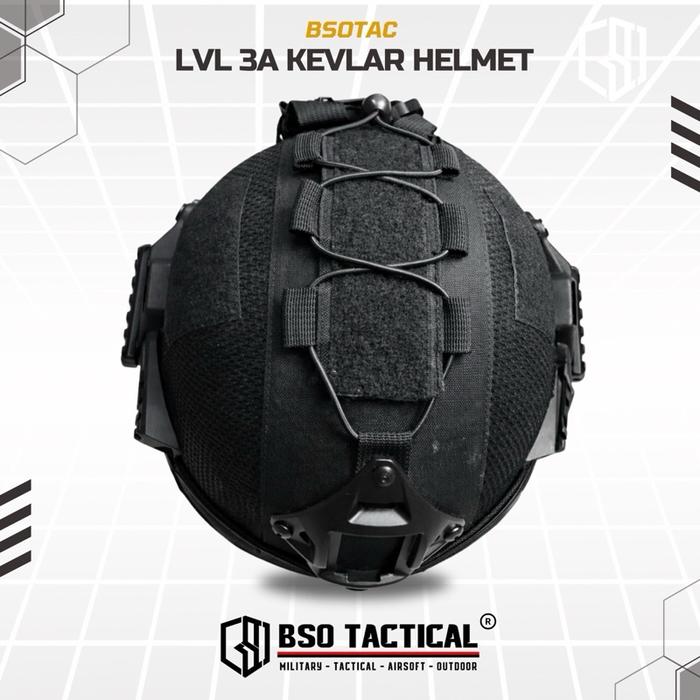 BSOTAC Helm Tactical L3A High Cut Outdoor Protection Helmet Allsize Set Custom with NVG Mount 3.0 Rail