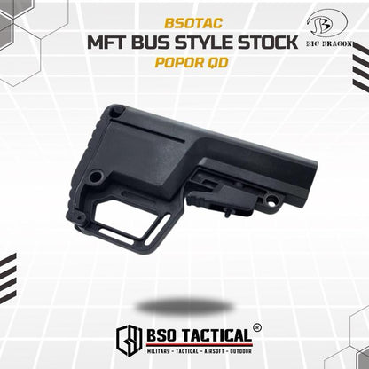 BD Tactical Popor MFT BUS Style For Airsoft AEG GBBR Polymer Buttstock