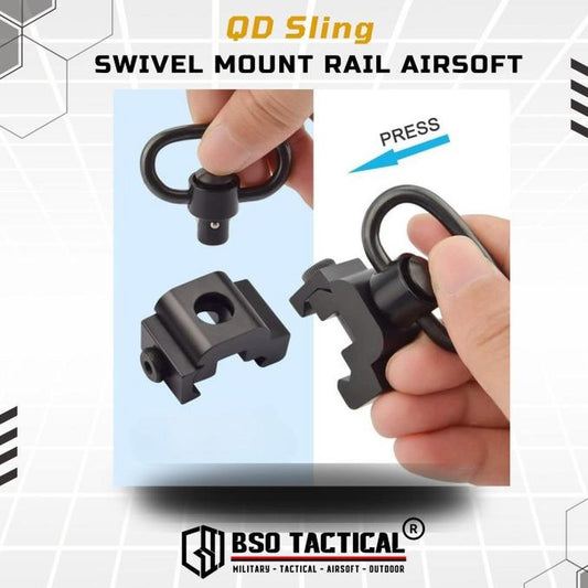 BSOTAC Swivel QD Sling Quick Release Attachment Picatinny Alumunium Alloy