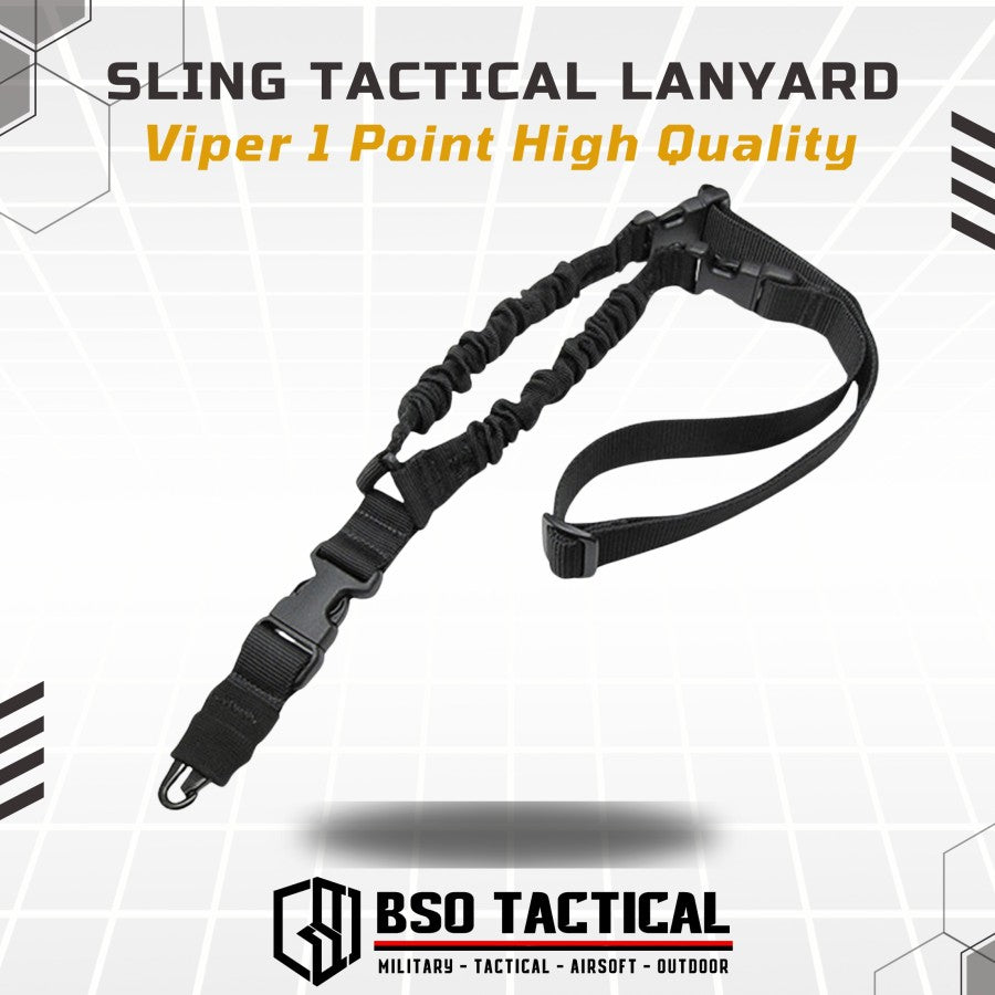 Sling Tactical Lanyard Viper 1 Point Strap Adjustable Metal Hook