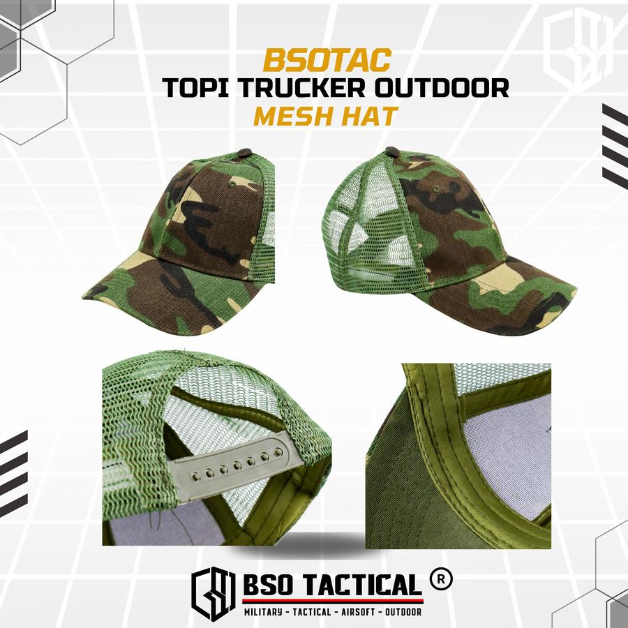 Topi Trucker Outdoor Mesh Hat Cap Camouflage Baseball