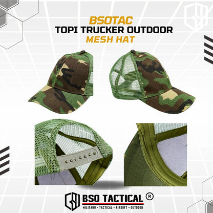 Topi Trucker Outdoor Mesh Hat Cap Camouflage Baseball