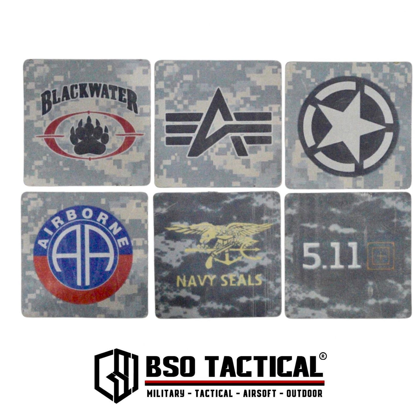 Tactical Reflective Safety Badge Patch Outdoor Airsoft Sticker Patches
