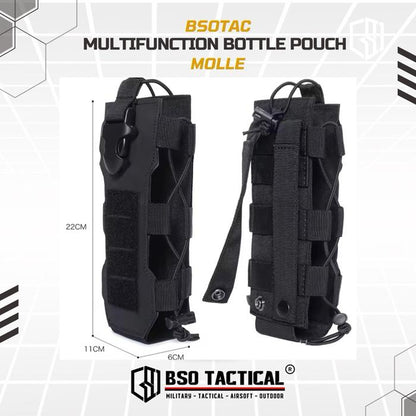 Tactical Water Bottle Pouch Molle Multifungsi Universal HT Pouches Outdoor Hiking Camping