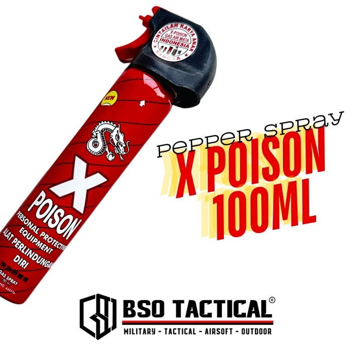 Semprotan Pepper Spray X Poison Self Defense EDC ORIGINAL
